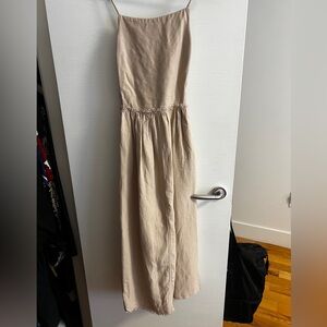 Wilfred Beige Linen Dress